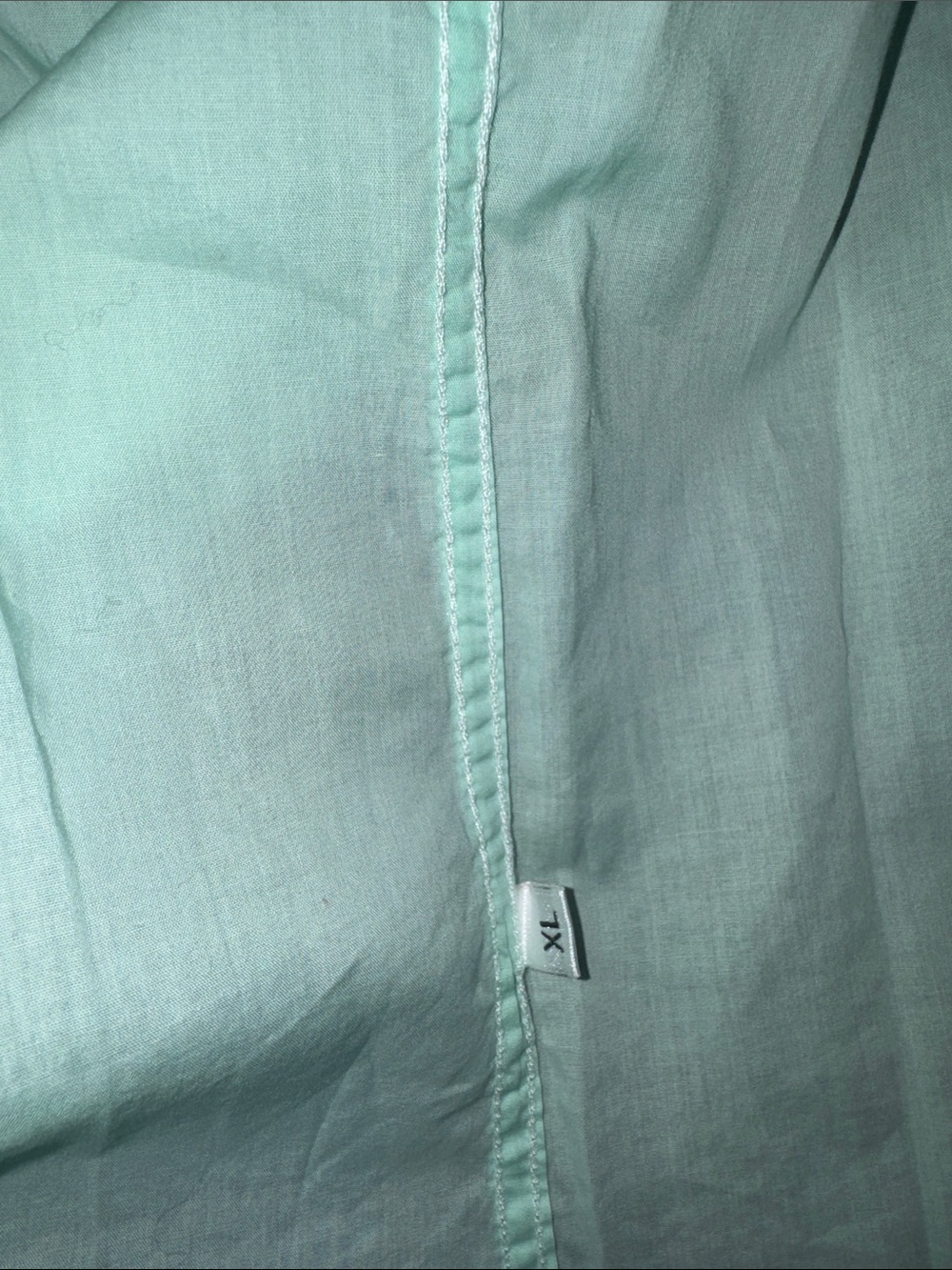 Vintage Ed Hardy Mens XL Mint Green Graphic Long Sleeve Button Up Shirt Y2K - Picture 12 of 12